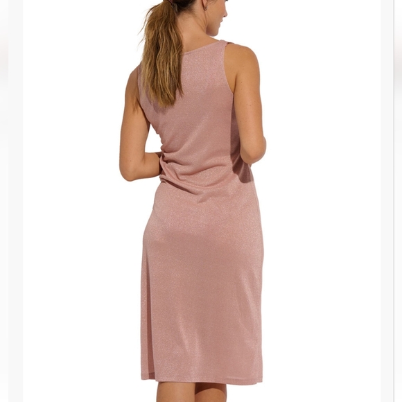 Everyday Sunday Dress Casual Maxi Length Euphoria Pink M - Picture 2 of 5